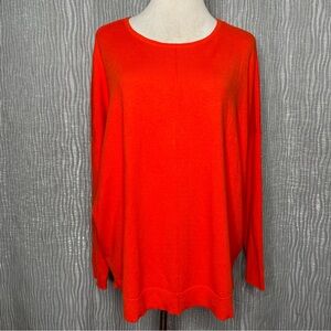 Chico's Center Seam Cashmere Blend Sweater